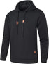Premium Men’s Fleece Hoodies - Jacquard Pullover Sweatshirts for Men - High-Quality Male Hooded Sweatshirts - Warms Hoodies